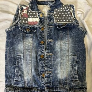 Novelty Americana Jean festival vest